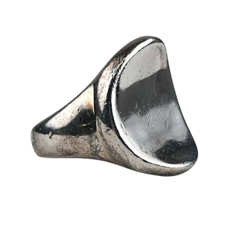 RLM Studios Concave Modernist Chunky Sterling Silver Ring Size 9